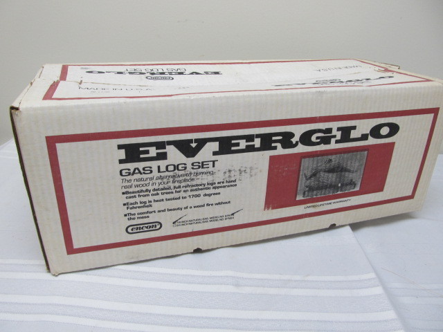 lot 51 image: NIB Everglo Gas Log Set
