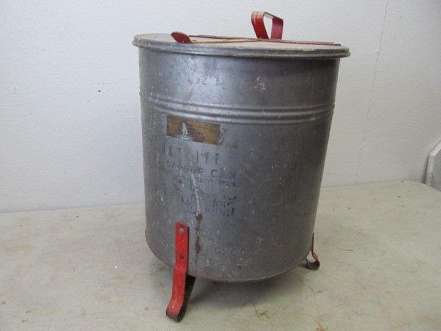 lot 69 image: Vintage Industrial Safety Can