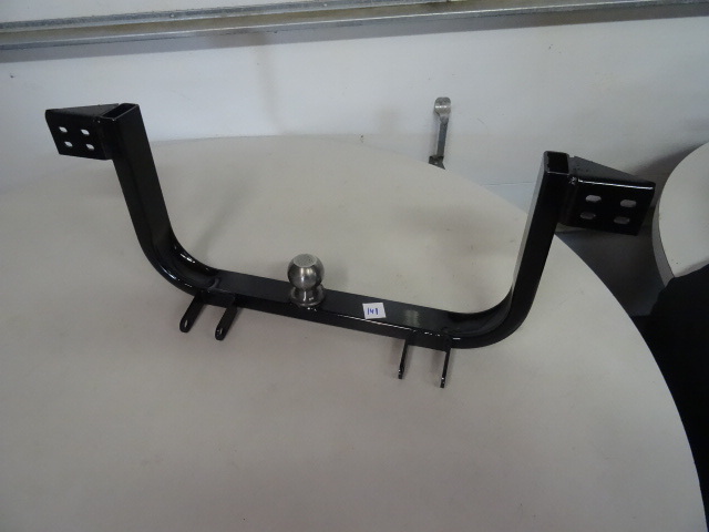 Metal framed ball hitch. Mount on front or back of ATV or vehicle. 2 ball