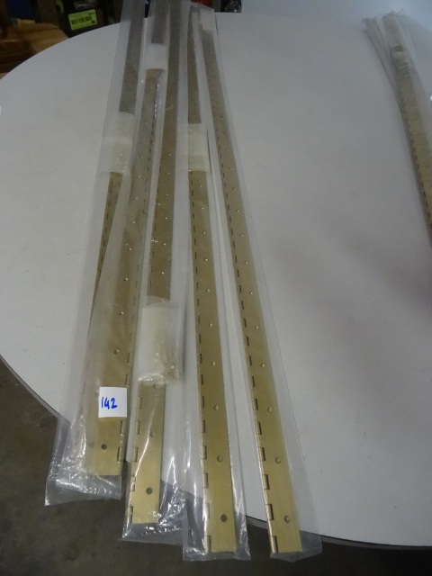 Metal hinges. 48. Brass finish. New