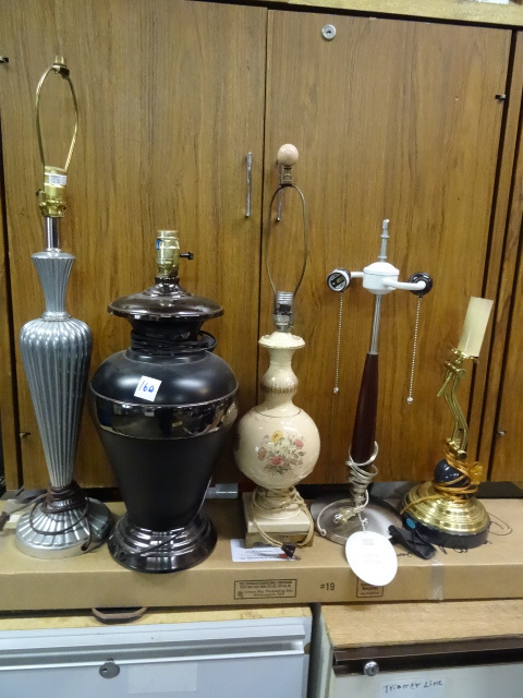 5 misc table lamps...