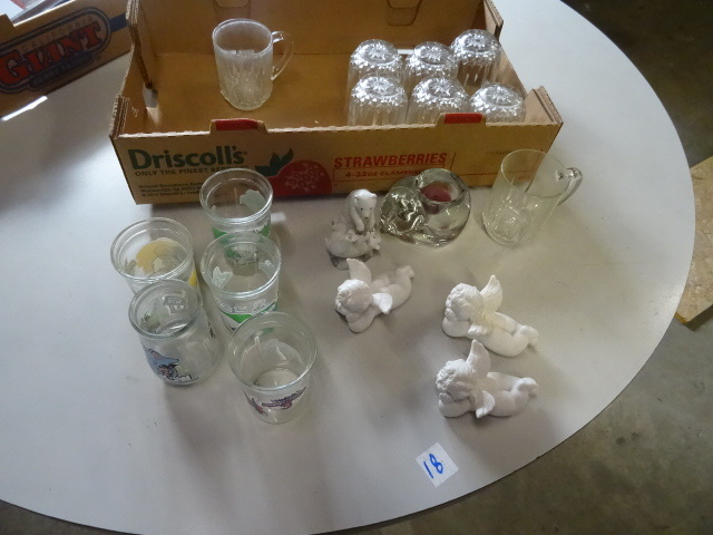 Angel figurines. Welches grape jar ...