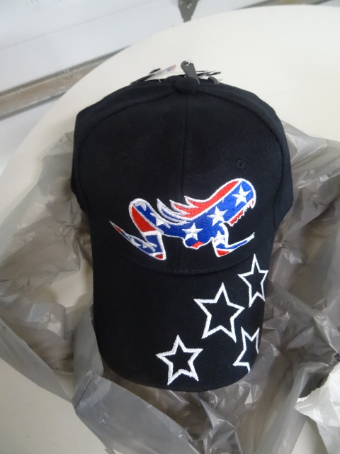 6 new baseball hats...