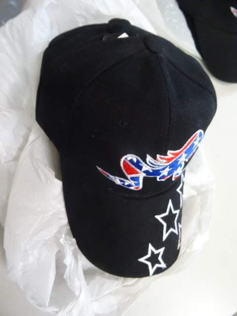 6 new baseball hats...