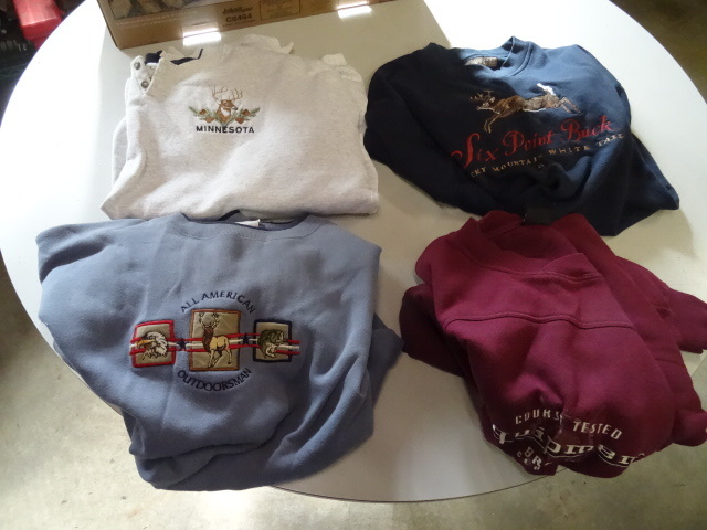 4 xl sweat shirts...