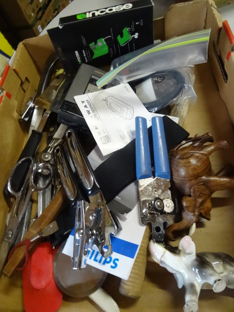 2 tape players. Kitchen utensils an...