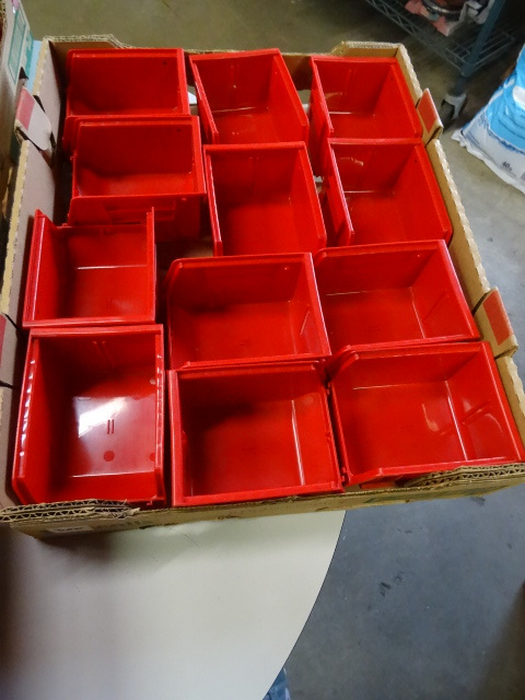 12 hardware bins. 4 x 6 x 3...