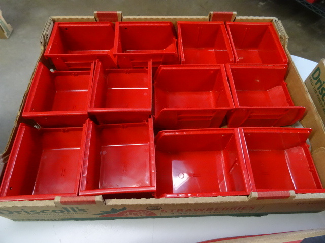 12 hardware bins. 4 x 6 x 3...