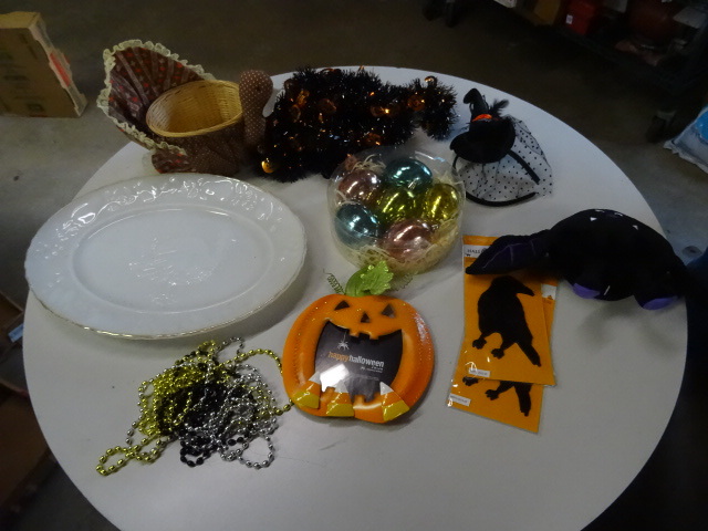 Halloween dcor. Turkey platter. G...