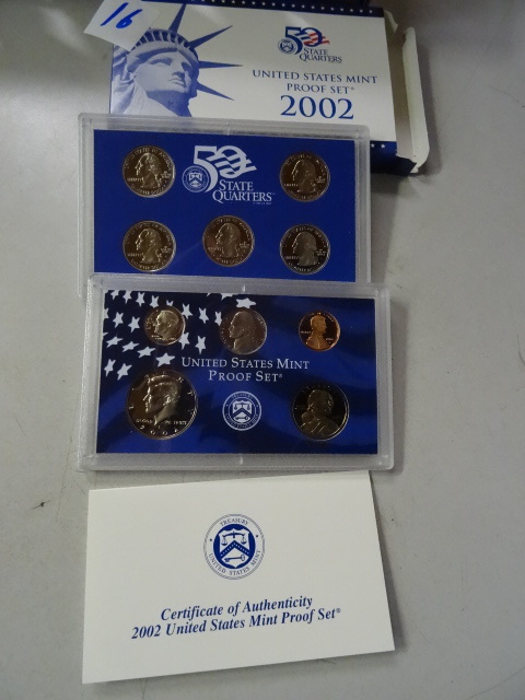 2002 United States mint proof set.