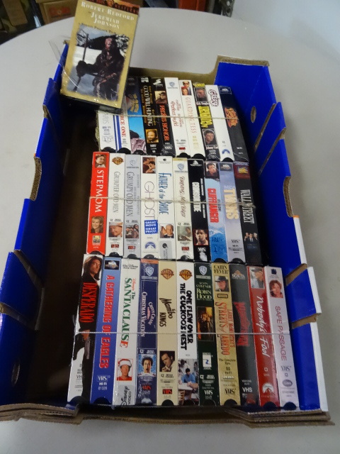 Large variety of VHS tapes. A lot of them are new. Please see pics for titles