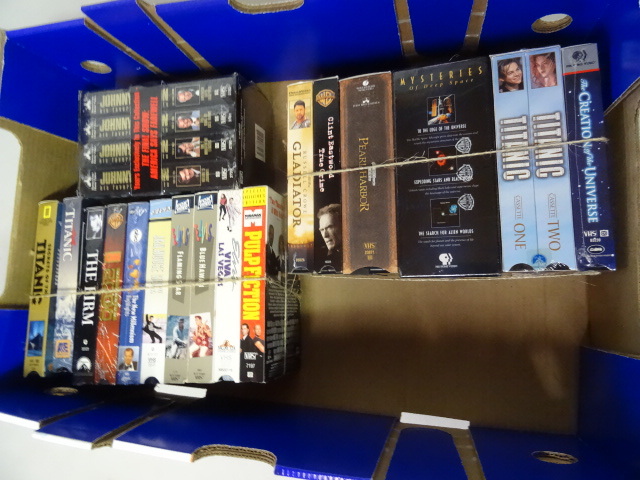 Large variety of VHS tapes. A lot of them are new. Please see pics for titles