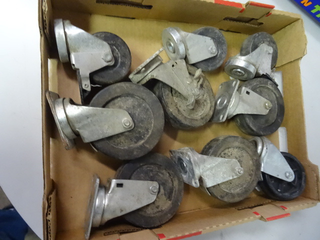 Large variety of casters. 3 to 5