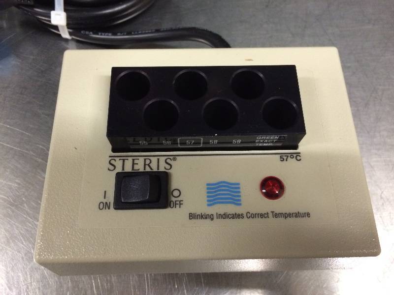 lot 16 image: Retails Used $250 Steris Verify Steam Warmer Biological Test Tube Incubator, 6 Well, S3271 - Nice Working Condition