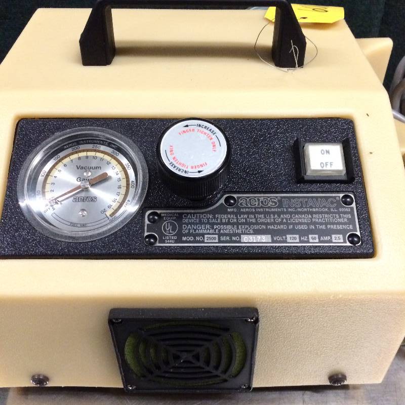 lot 18 image: Retail USED $300 Portable Aeros Instavac Endoscopic Surgical Aspirator Vacuum Suction Pump URgent Care Medical Clinic & Hospital Use - Excellent Condition