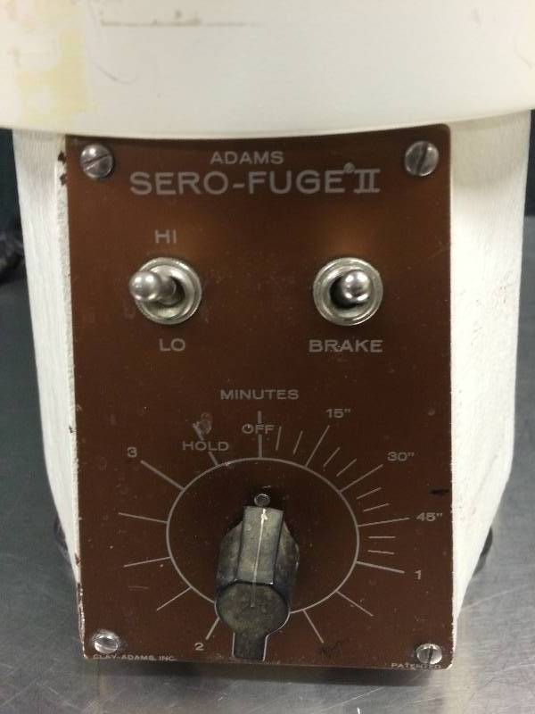 lot 31 image: Wow One Just Sold On Ebay $150 - CLAY ADAMS SERO-FUGE II CENTRIFUGE - Super Condition Better than the one that sold on ebay