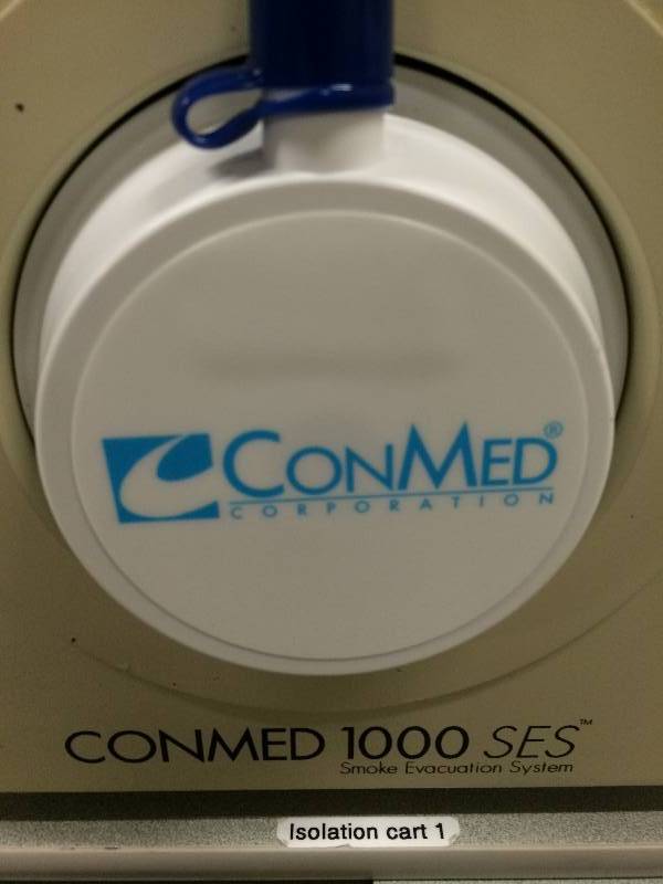 lot 46 image: Wow Retails Used $500 ConMed Surgical Smoke Evacuation System 1000SES Removes Smoke, Aerosols & Noxious Odors Produced During Electrosurgical Procedures - Many Other Uses - Excellent Condition