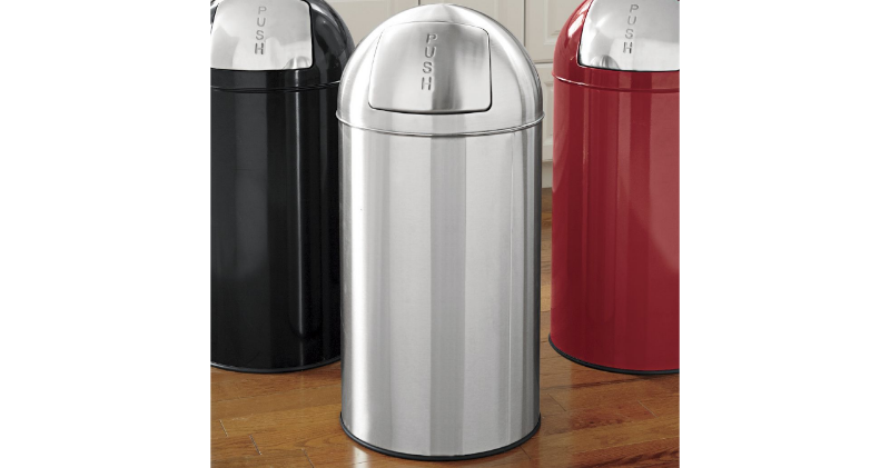 13-Gal. Stainless Steel Trash Can o...
