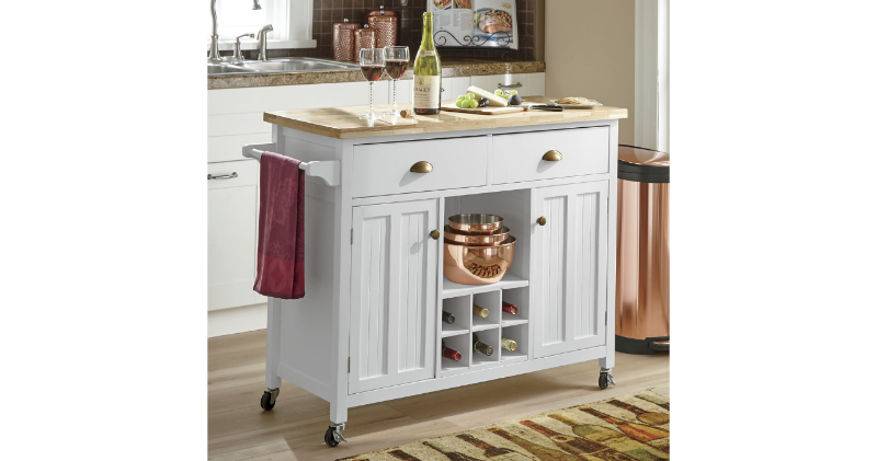 Rolling Kitchen Cart open box Retai...
