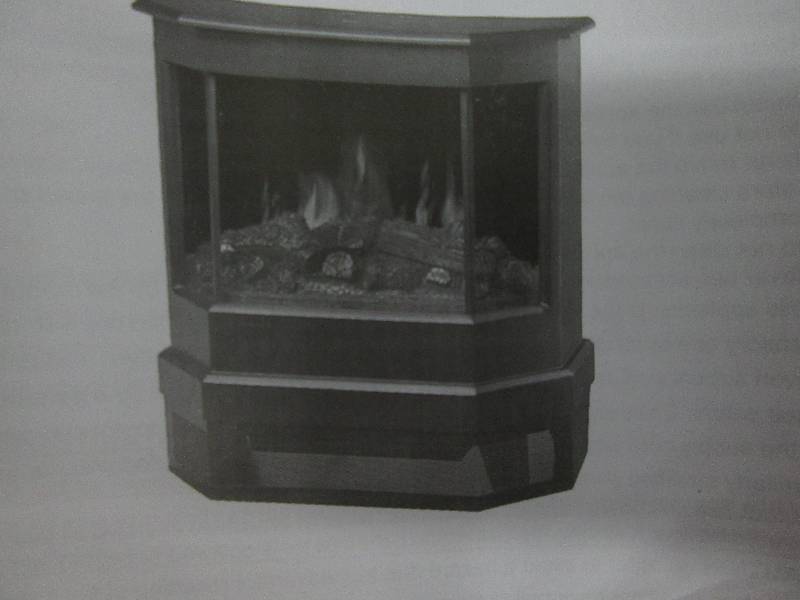 3 Sided Fireplace Heater open box, ...