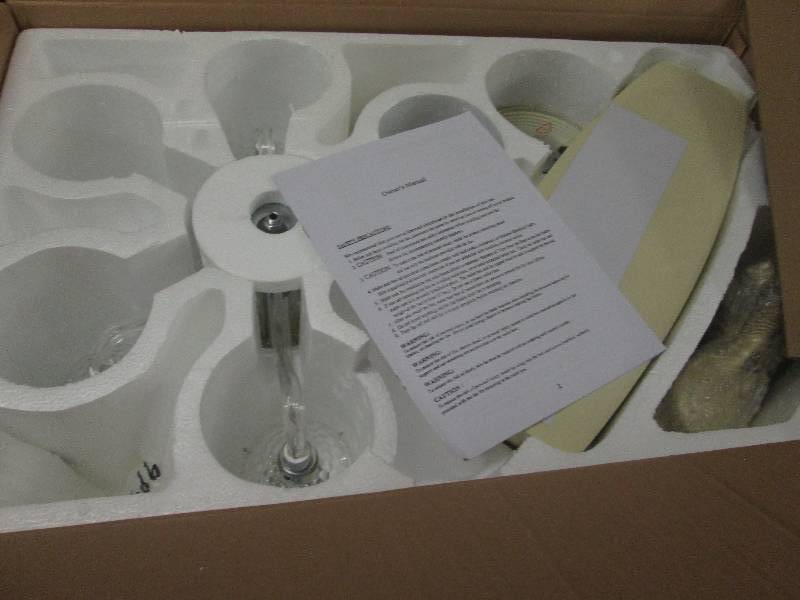 Romantic Ceiling Fan open box, unte...