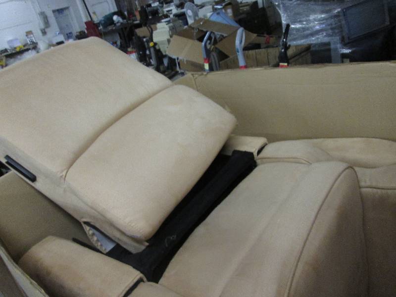Lot of 2 Microfiber Wingback Reclin...
