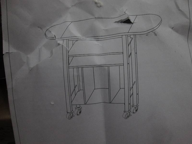 Drop Leaf Kitchen Cart open box Ret...