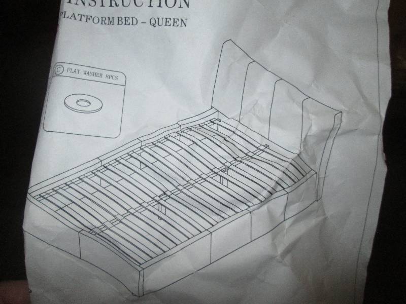 Platform Bed Queen open box retail ...