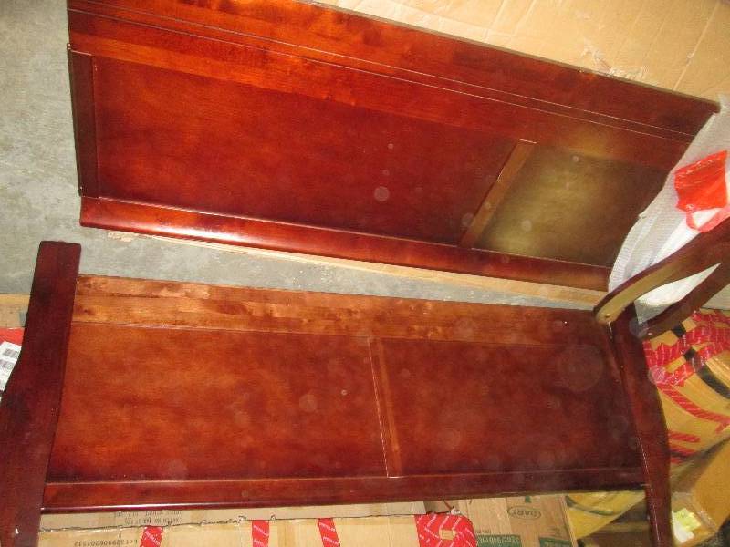 Cherry King Headboard & Footboard w...