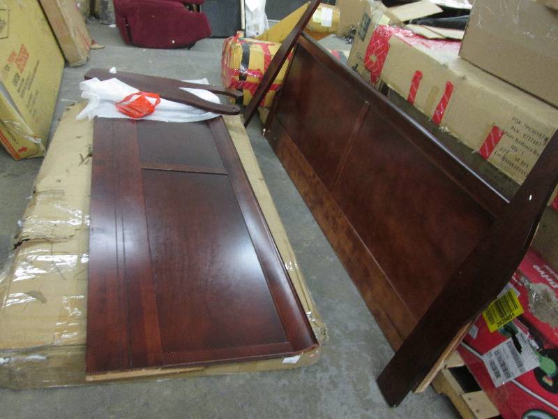 Cherry King Headboard & Footboard w...