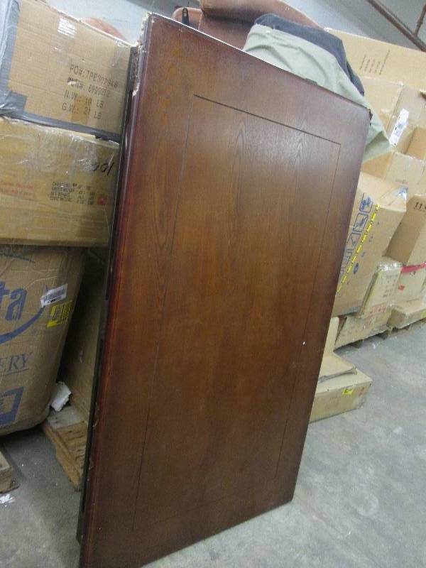 Damaged Wooden Table Top with Metal...