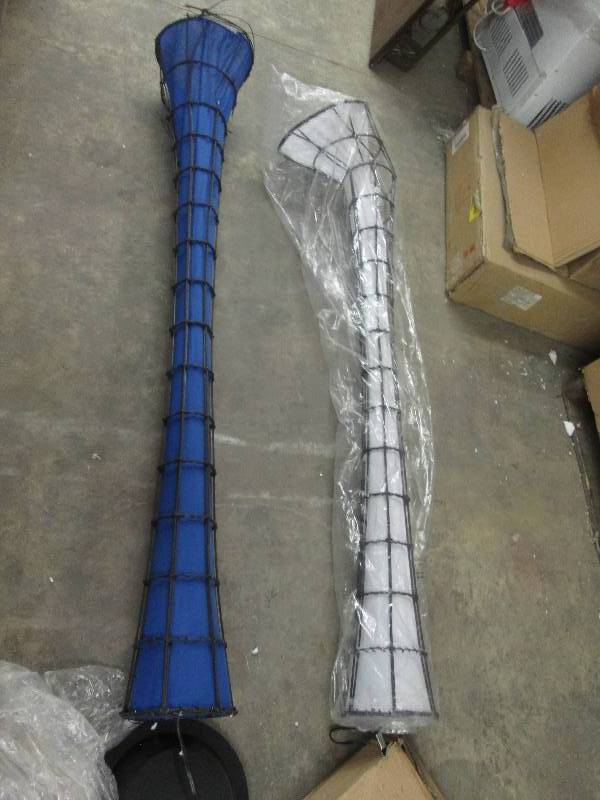 Lot of 2 Floor Lamps- damaged...