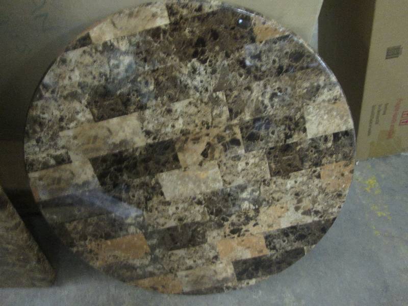 Faux Marble Table Top only, 29.5 in...