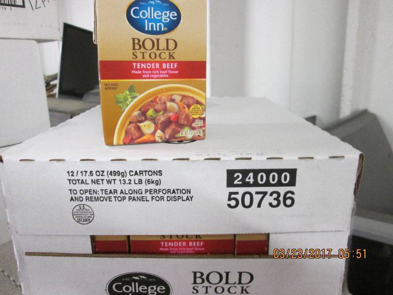 2 cases of college inn bold tender ...