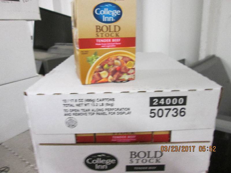 2 cases of college inn bold tender ...