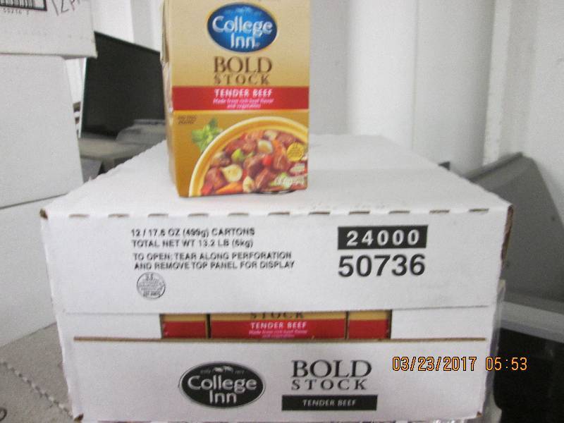2 cases of college inn bold tender ...