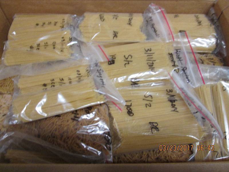 1 case of mixed noodles date of 3-1...