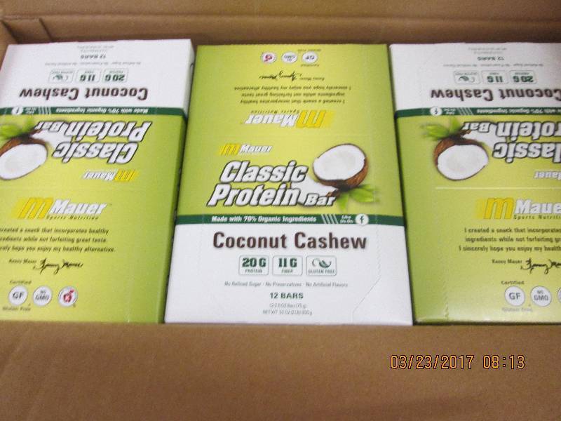 1 case of maur coconut cashew class...