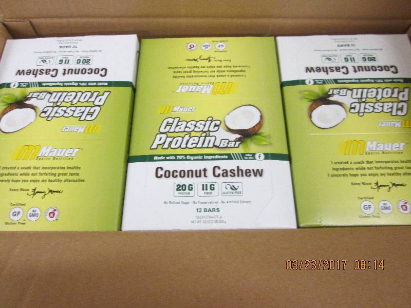 1 case of maur coconut cashew class...