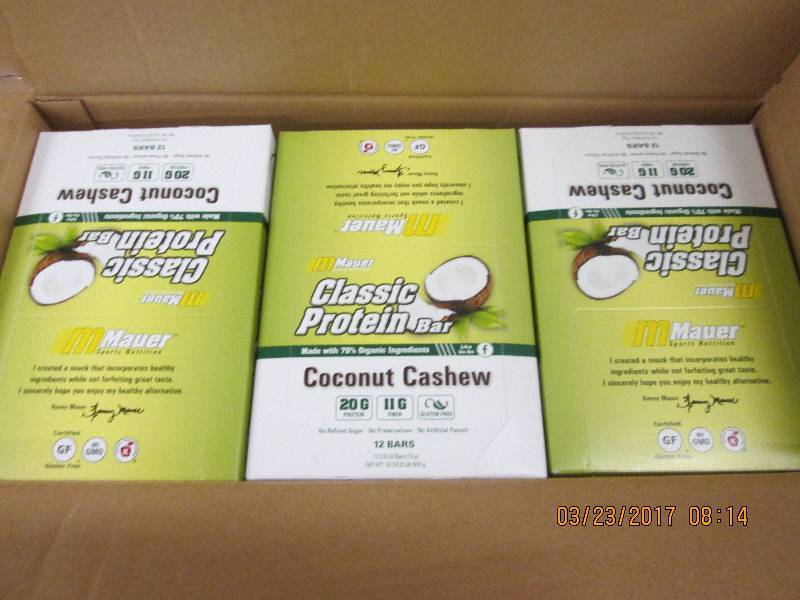 1 case of maur coconut cashew class...
