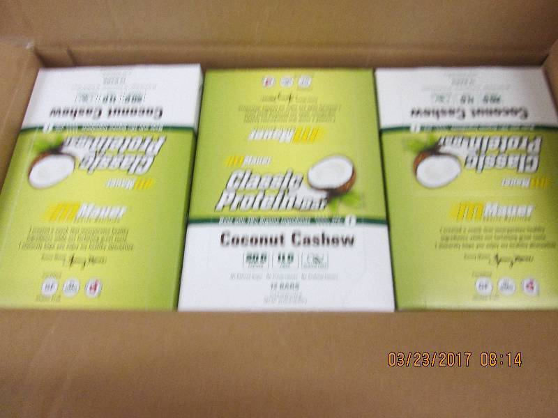 1 case of maur coconut cashew class...