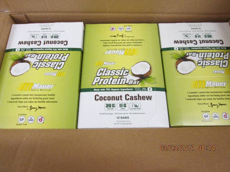 1 case of maur coconut cashew class...
