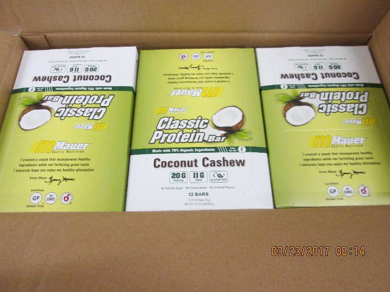 1 case of maur coconut cashew class...