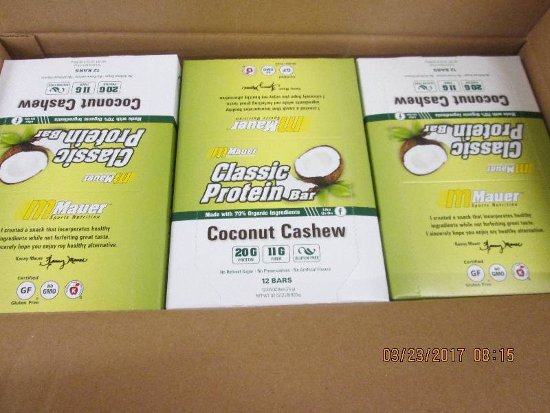 1 case of maur coconut cashew class...