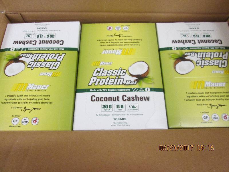 1 case of maur coconut cashew class...