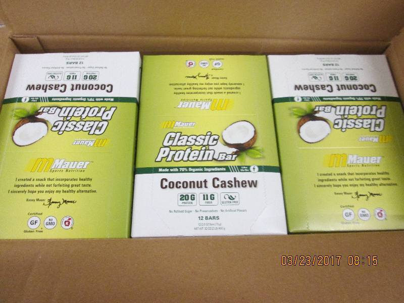 1 case of maur coconut cashew class...