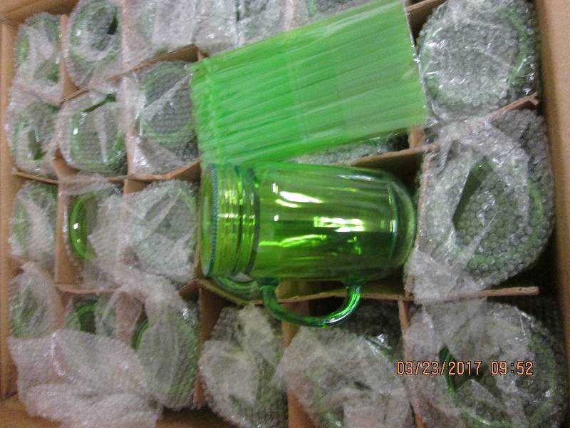 1 case of mason jar tumblers with s...