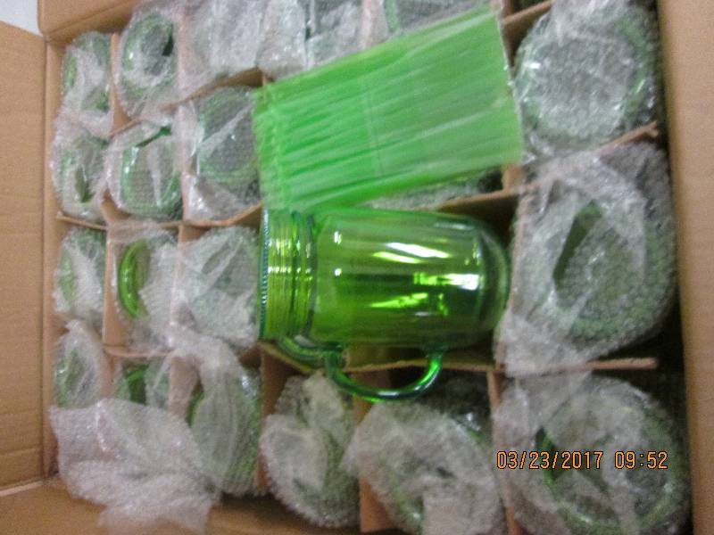 1 case of mason jar tumblers with s...