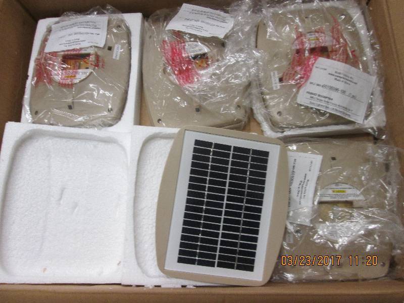 lot of 17 new solar panels...
