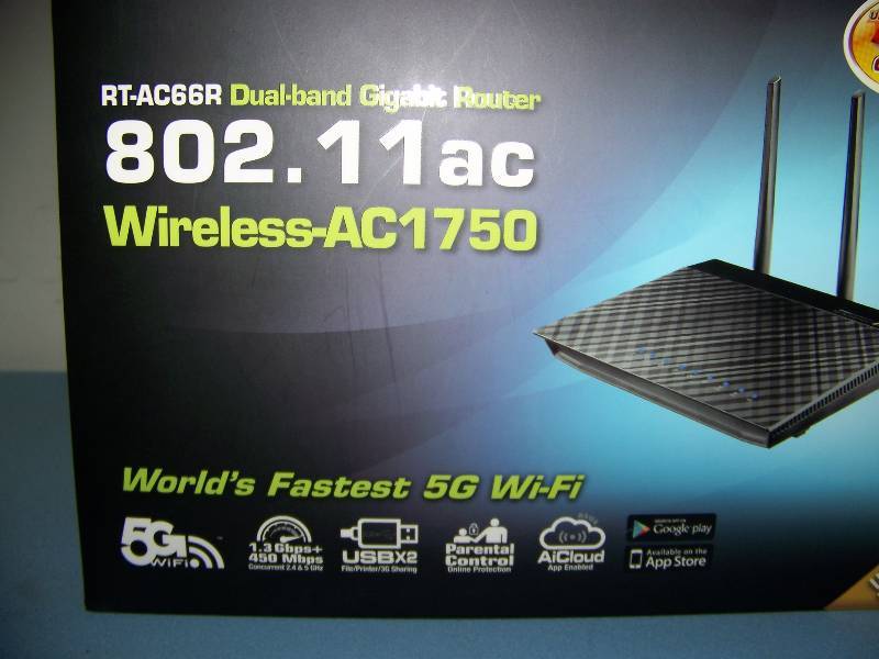 lot 74 image: ASUS, Wireless (Wi-Fi), Dual Band, (5 GHz  2.4 GHz) Gigabit Router in Original Box